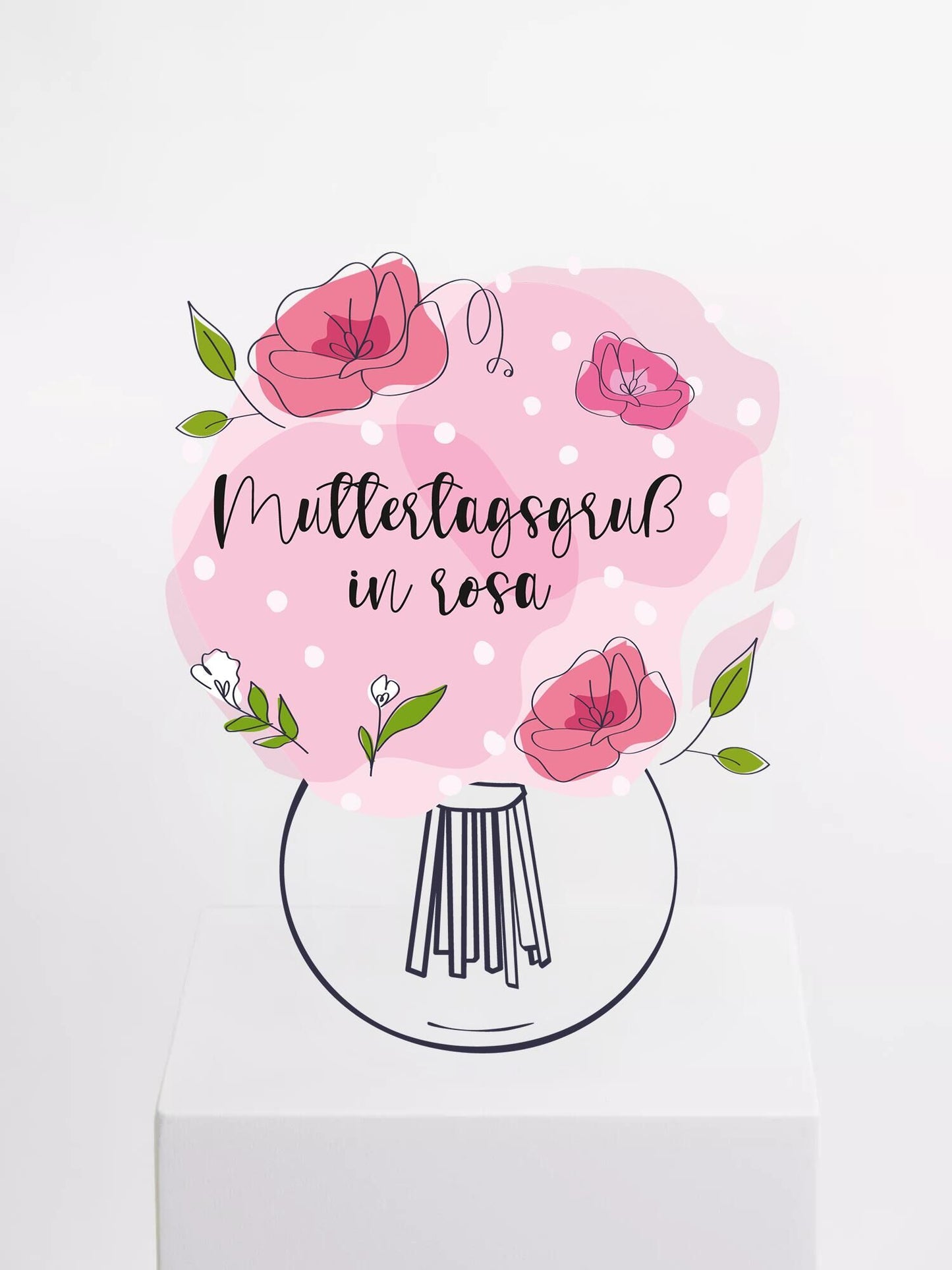 Pinker Muttertagsgruß