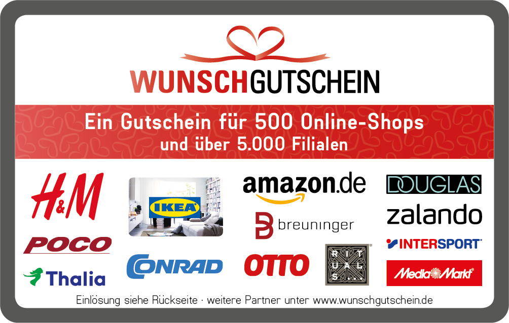 Wunschgutschein Gutscheinkarte
