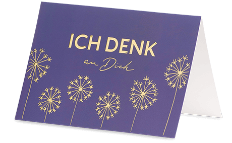 Grußkarte "Ich denk an Dich"