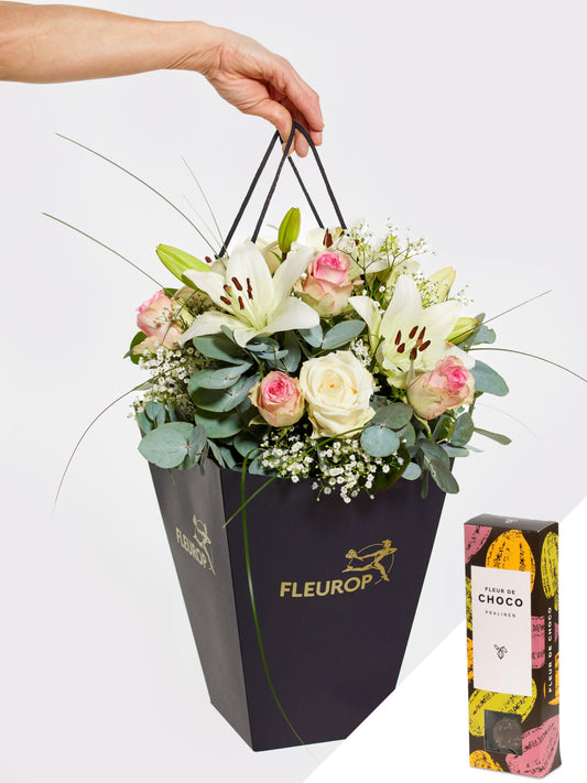 Zarte Blütenträumerei mit Fleur de Choco