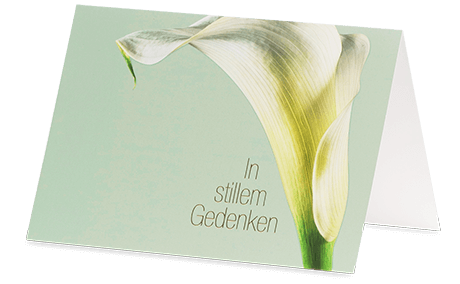 Trauerkarte „In stillem Gedenken“