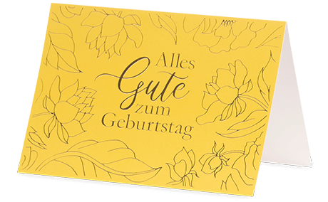Grußkarte „Alles Gute zum Geburtstag“
